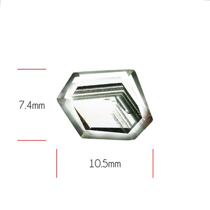 Green Phantom Quartz Portrait Cut Fine Gemstone