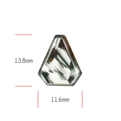 Green Phantom Quartz Portrait Cut Fine Gemstone