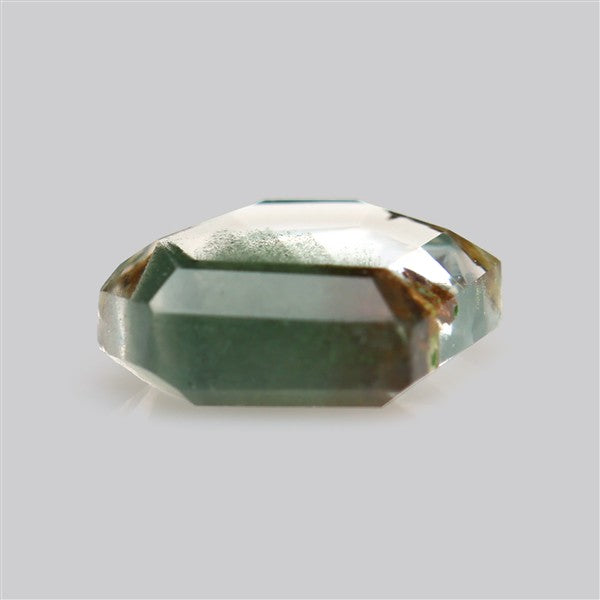 Green Phantom Quartz Portrait Cut Fine Gemstone