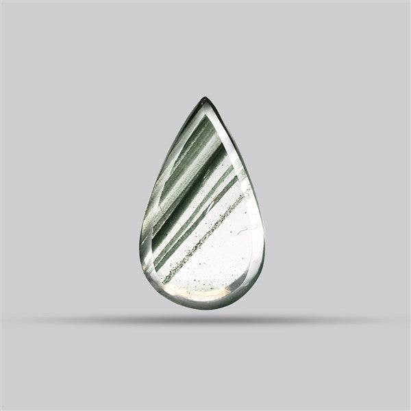 Green Phantom Quartz Portrait Cut Fine Gemstone