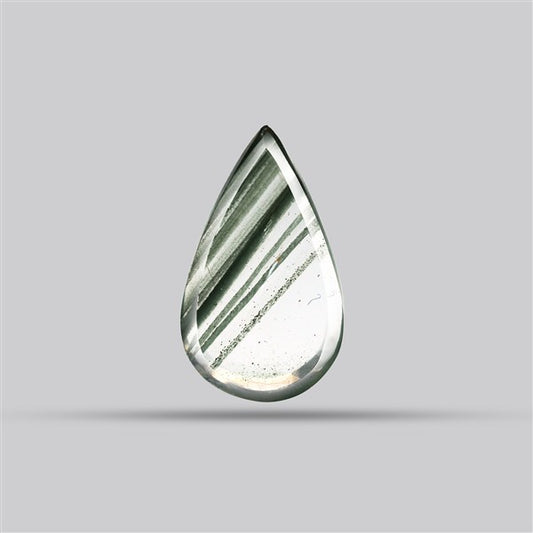 Green Phantom Quartz Portrait Cut Fine Gemstone