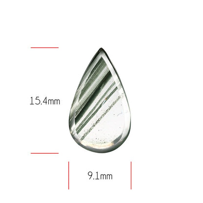 Green Phantom Quartz Portrait Cut Fine Gemstone