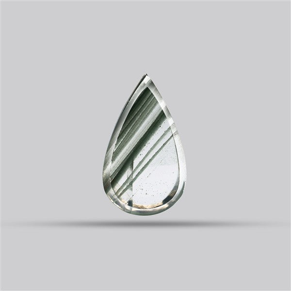Green Phantom Quartz Portrait Cut Fine Gemstone