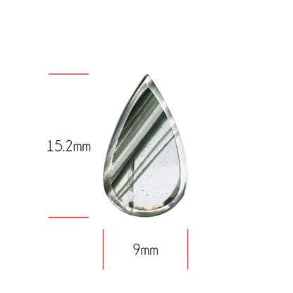 Green Phantom Quartz Portrait Cut Fine Gemstone