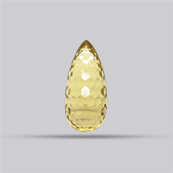 Champagne Quartz Briolette Cut Drop Fine Gemstone