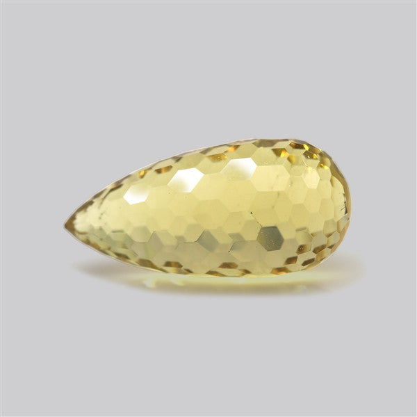 Champagne Quartz Briolette Cut Drop Fine Gemstone