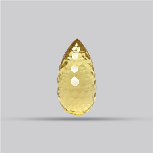 Champagne Quartz Briolette Cut Drop Fine Gemstone