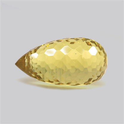 Champagne Quartz Briolette Cut Drop Fine Gemstone