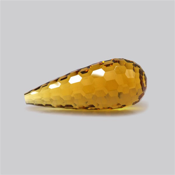 Champagne Quartz Briolette Cut Drop Fine Gemstone