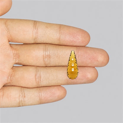 Champagne Quartz Briolette Cut Drop Fine Gemstone