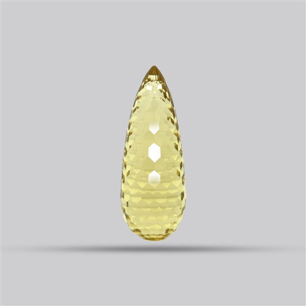 Champagne Quartz Briolette Cut Drop Fine Gemstone