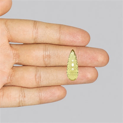 Champagne Quartz Briolette Cut Drop Fine Gemstone