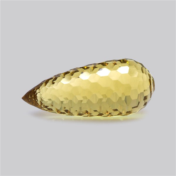 Champagne Quartz Briolette Cut Drop Fine Gemstone