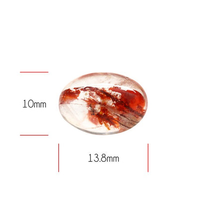 Iron Stained Quartz Fine Cabochon Rare Mineral