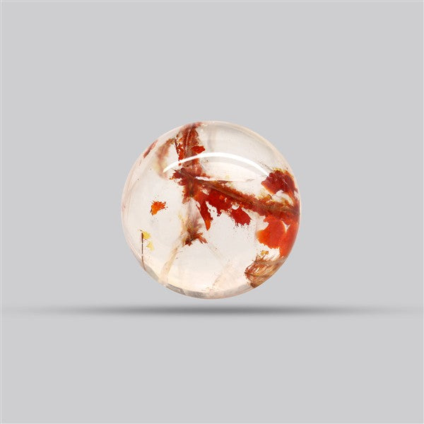 Iron Stained Quartz Fine Cabochon Rare Mineral