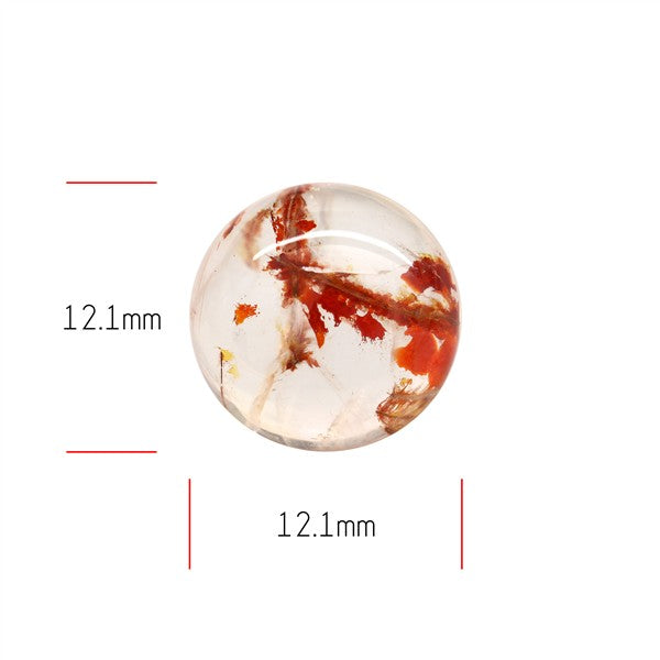 Iron Stained Quartz Fine Cabochon Rare Mineral