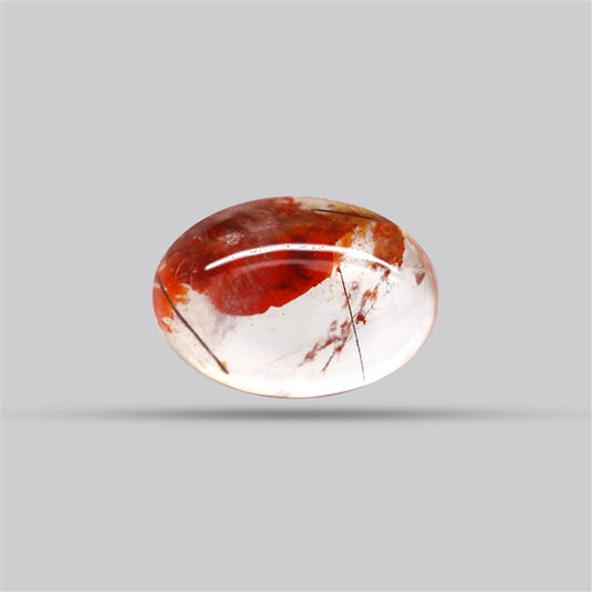 Iron Stained Quartz Fine Cabochon Rare Mineral