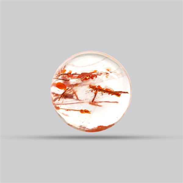 Iron Stained Quartz Fine Cabochon Rare Mineral