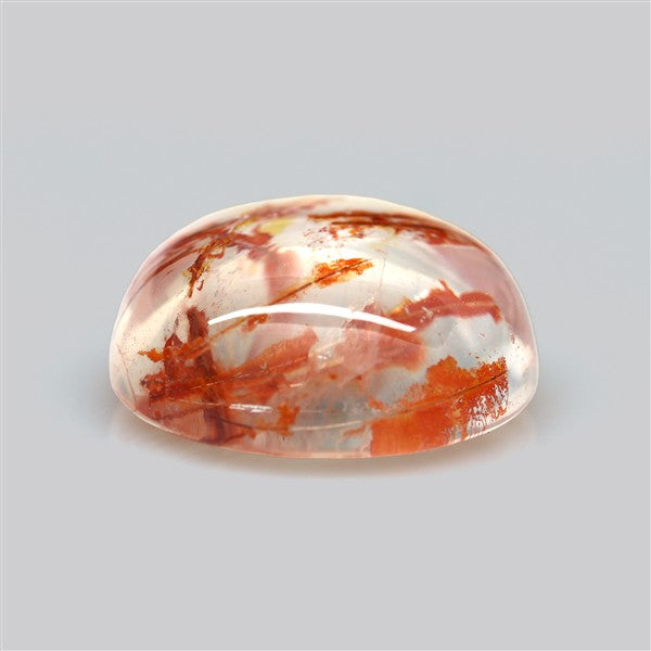 Iron Stained Quartz Fine Cabochon Rare Mineral