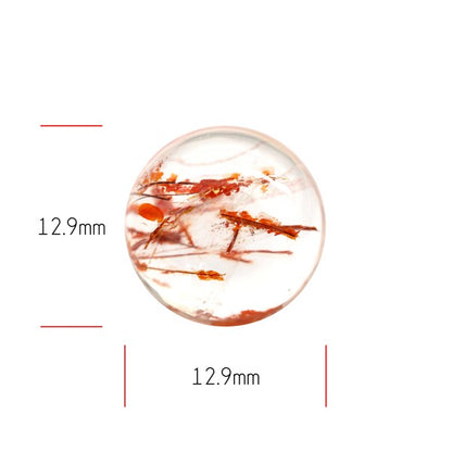 Iron Stained Quartz Fine Cabochon Rare Mineral