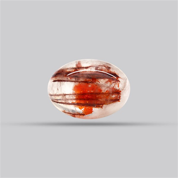 Iron Stained Quartz Fine Cabochon Rare Mineral