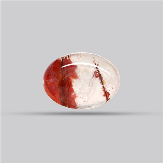 Iron Stained Quartz Fine Cabochon Rare Mineral