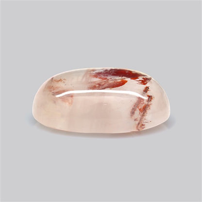 Iron Stained Quartz Fine Cabochon Rare Mineral