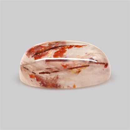Iron Stained Quartz Fine Cabochon Rare Mineral