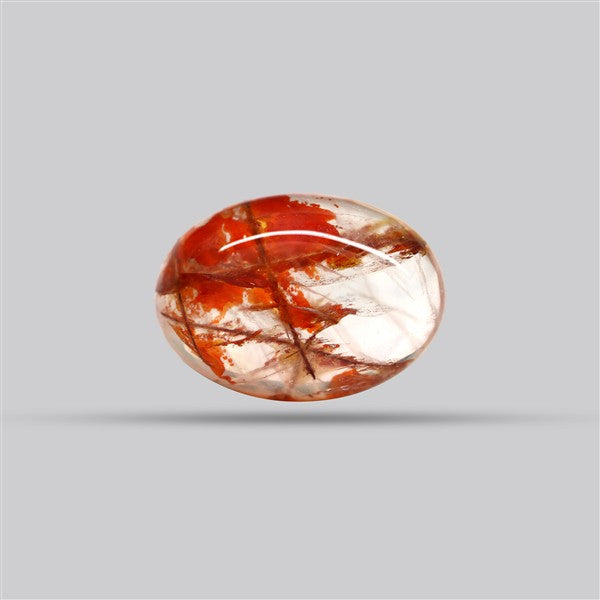 Iron Stained Quartz Fine Cabochon Rare Mineral