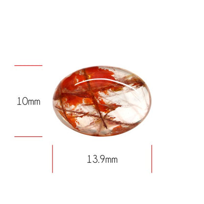 Iron Stained Quartz Fine Cabochon Rare Mineral