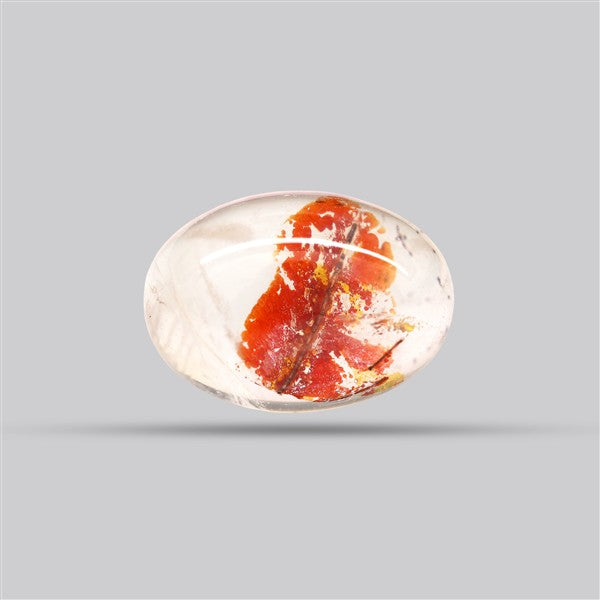 Iron Stained Quartz Fine Cabochon Rare Mineral