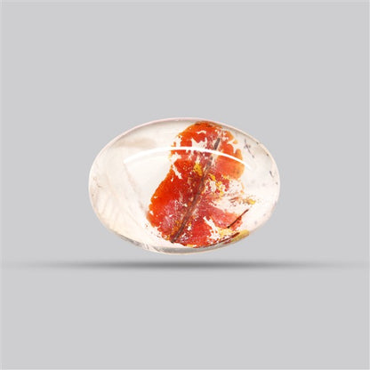 Iron Stained Quartz Fine Cabochon Rare Mineral