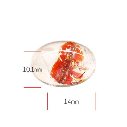 Iron Stained Quartz Fine Cabochon Rare Mineral