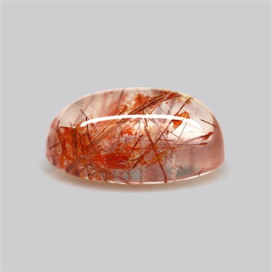 Iron Stained Quartz Fine Cabochon Rare Mineral