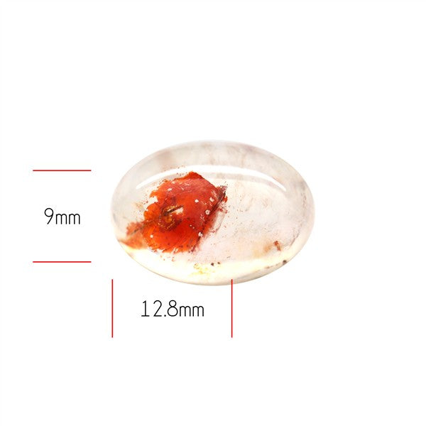Iron Stained Quartz Fine Cabochon Rare Mineral