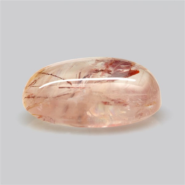 Iron Stained Quartz Fine Cabochon Rare Mineral