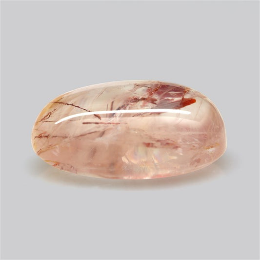 Iron Stained Quartz Fine Cabochon Rare Mineral