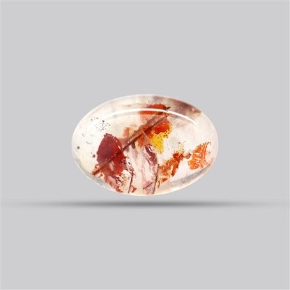Iron Stained Quartz Fine Cabochon Rare Mineral