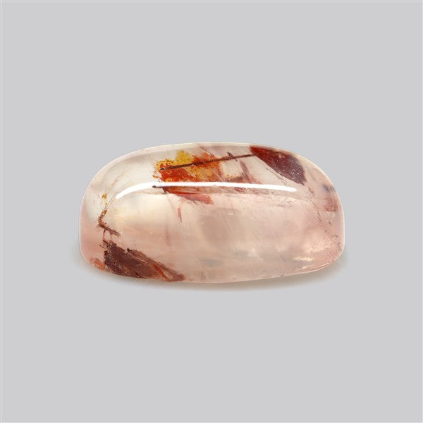 Iron Stained Quartz Fine Cabochon Rare Mineral