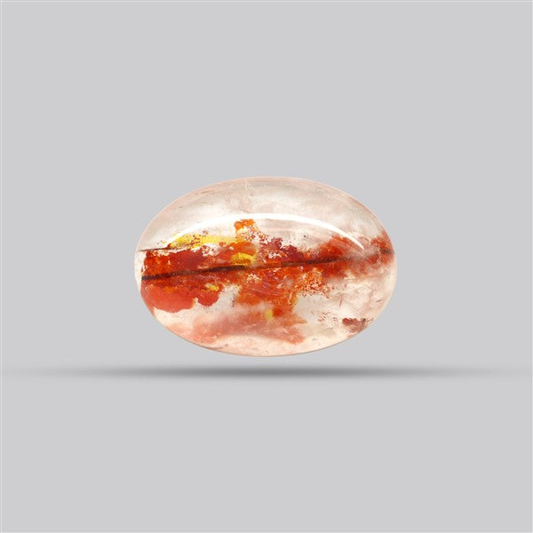 Iron Stained Quartz Fine Cabochon Rare Mineral