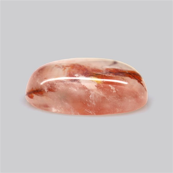 Iron Stained Quartz Fine Cabochon Rare Mineral