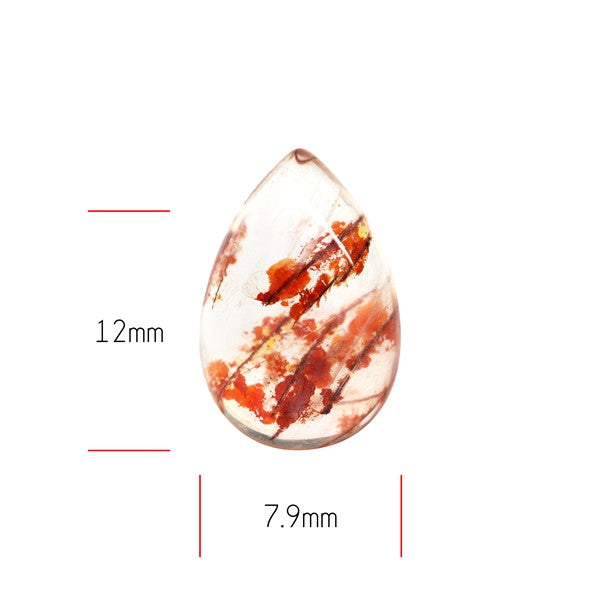 Iron Stained Quartz Fine Cabochon Rare Mineral