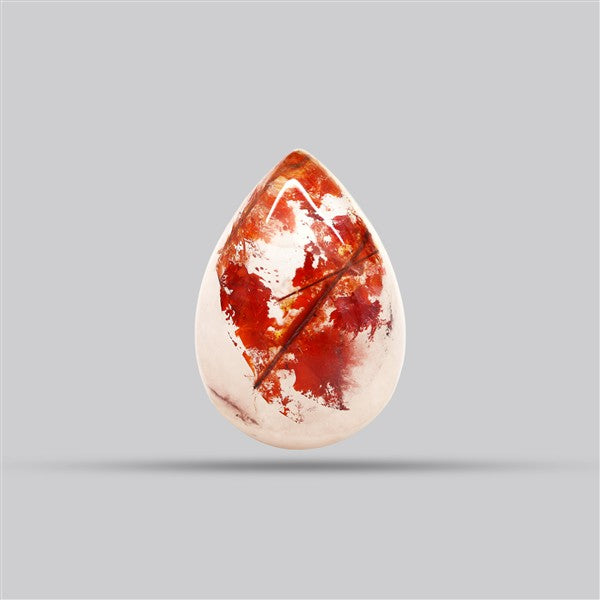 Iron Stained Quartz Fine Cabochon Rare Mineral