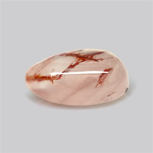 Iron Stained Quartz Fine Cabochon Rare Mineral