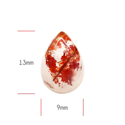 Iron Stained Quartz Fine Cabochon Rare Mineral