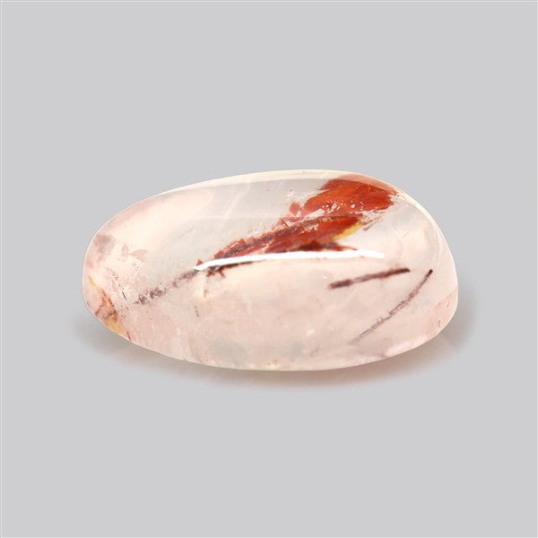 Iron Stained Quartz Fine Cabochon Rare Mineral