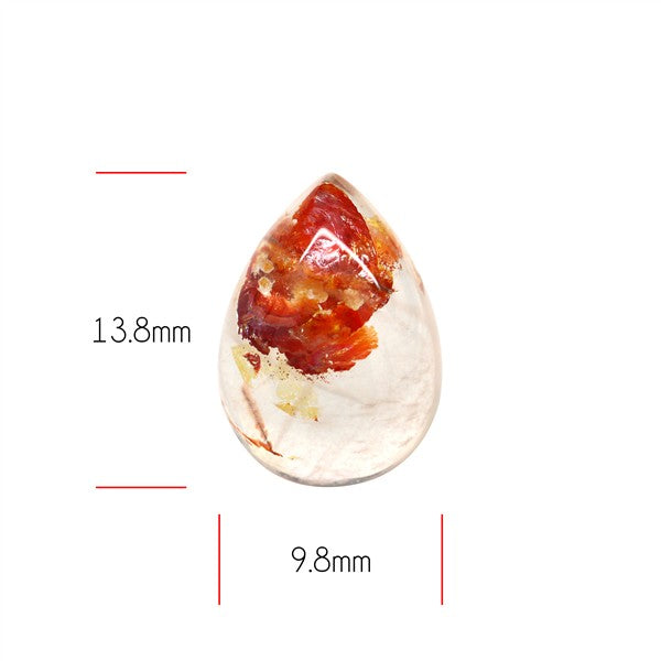 Iron Stained Quartz Fine Cabochon Rare Mineral