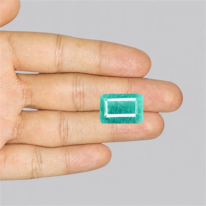 Peruvian Amazonite Faceted Fine Gemstone