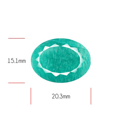 Peruvian Amazonite Faceted Fine Gemstone