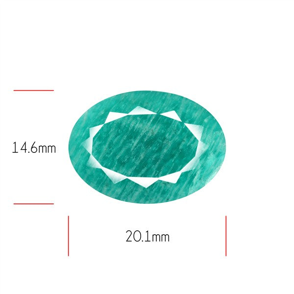 Peruvian Amazonite Faceted Fine Gemstone